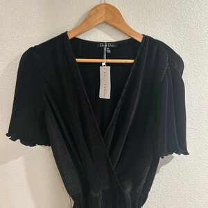 Baltic Born NWT Zamari ribbed jumpsuit— black/size medium